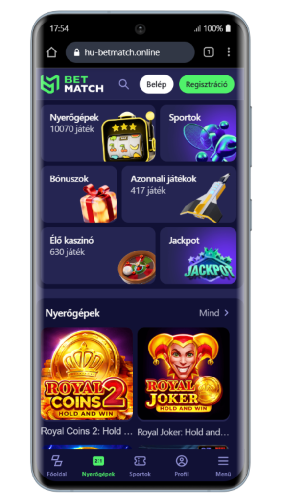 Betmatch Kaszinó Honlap